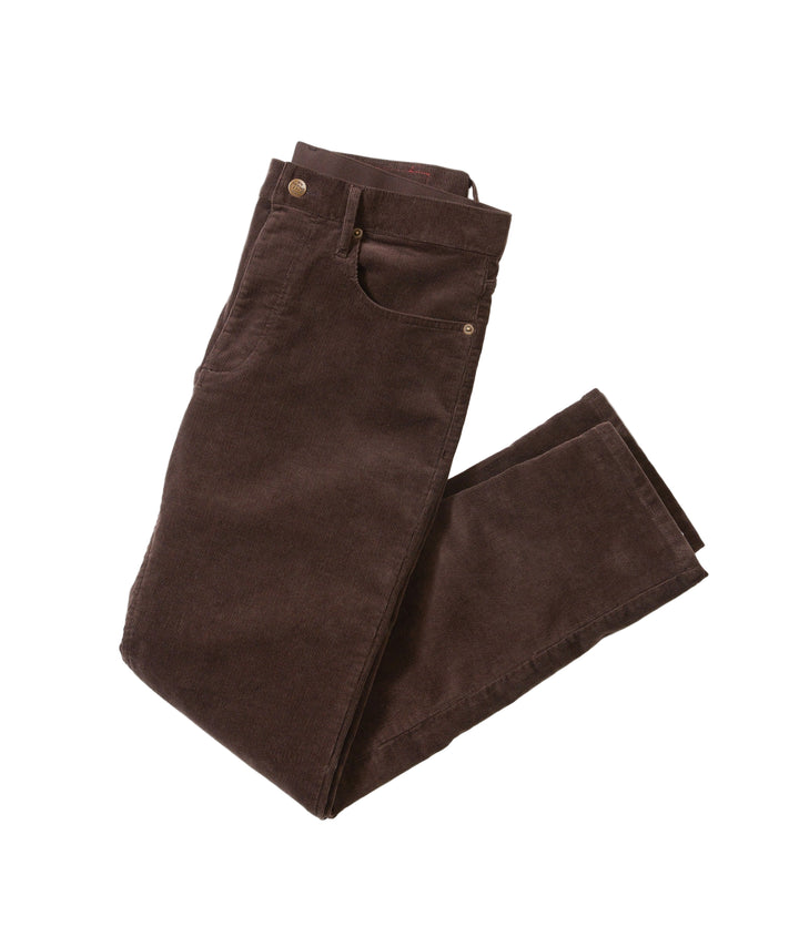 Flex Terry Slim Straight Cords | Dark Brown