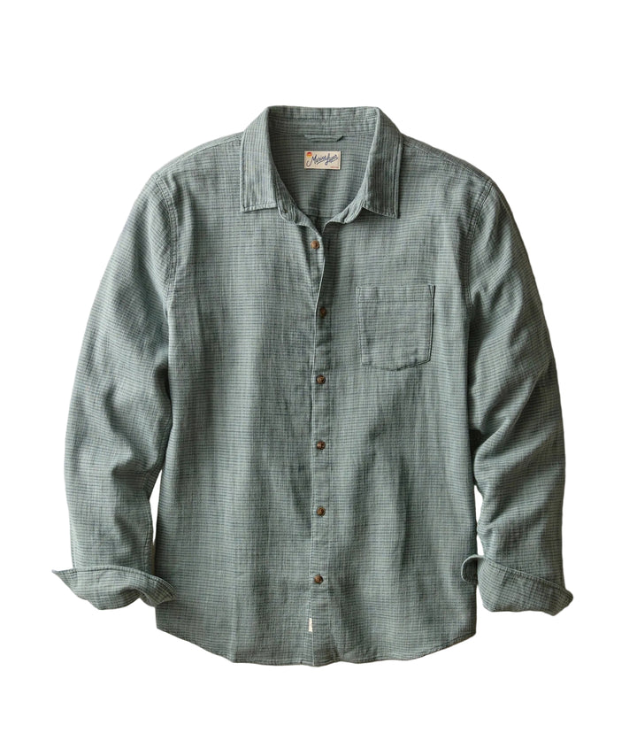Classic Stretch Selvage Shirt | Balsam Mini Stripe