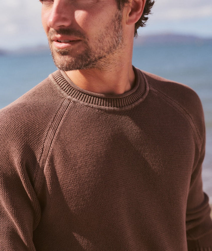 Garment Dye Roll Neck Sweater | Java