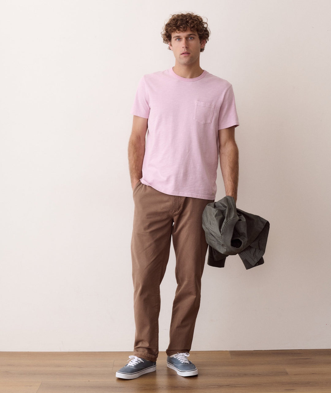 Luxe Slub Pocket Tee | Lavender Frost