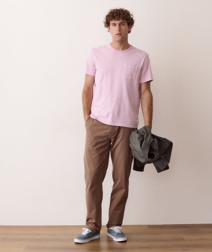Luxe Slub Pocket Tee | Lavender Frost