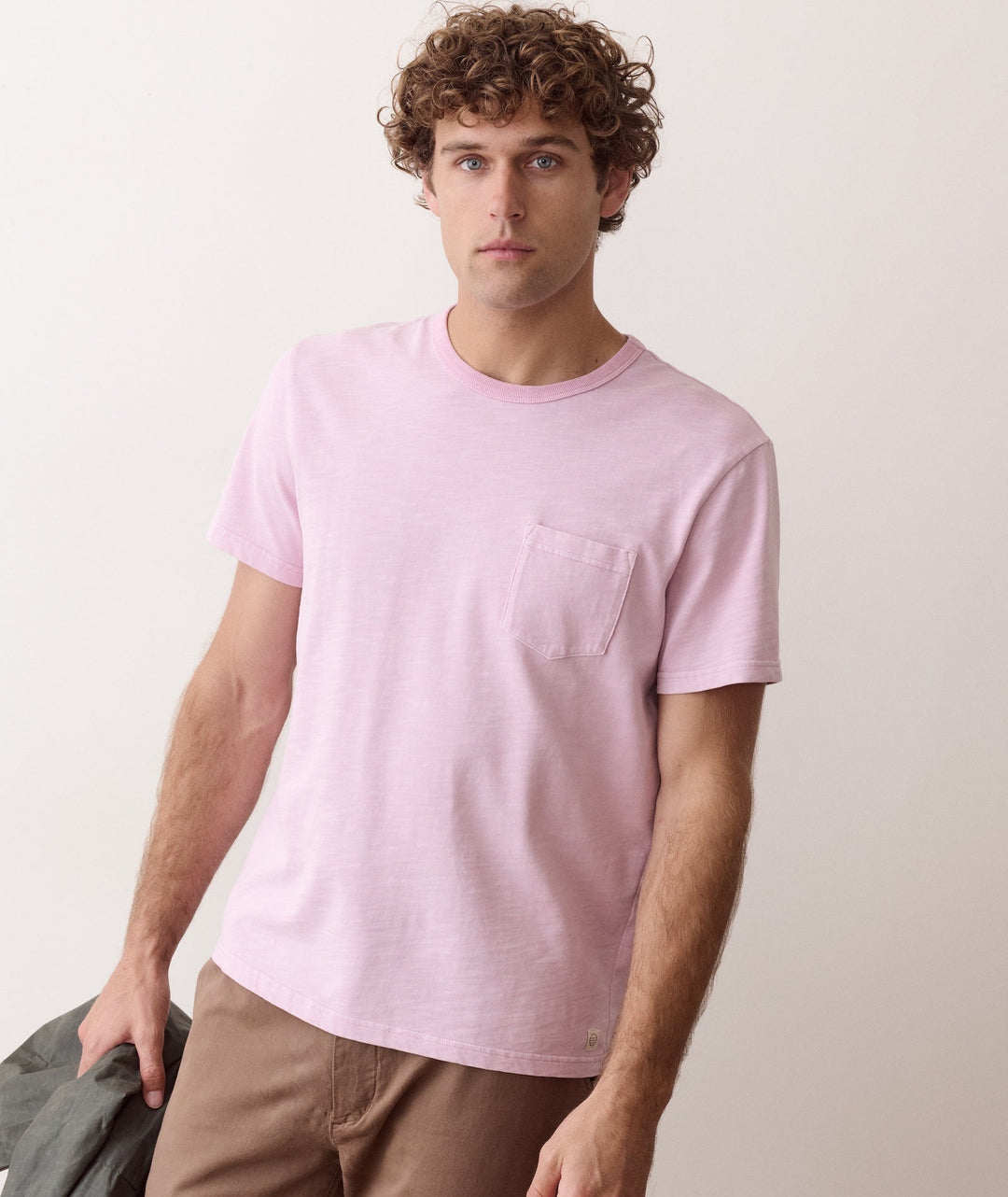 Luxe Slub Pocket Tee | Lavender Frost