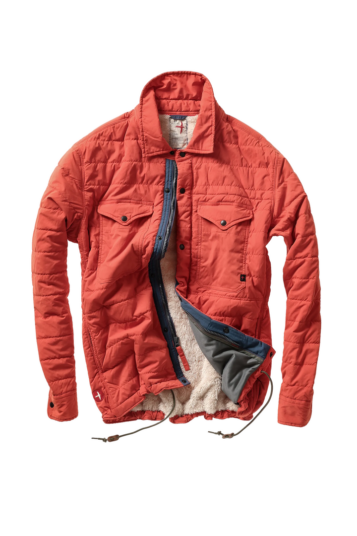 Quilted Superfleece Jacket | Dark Orange