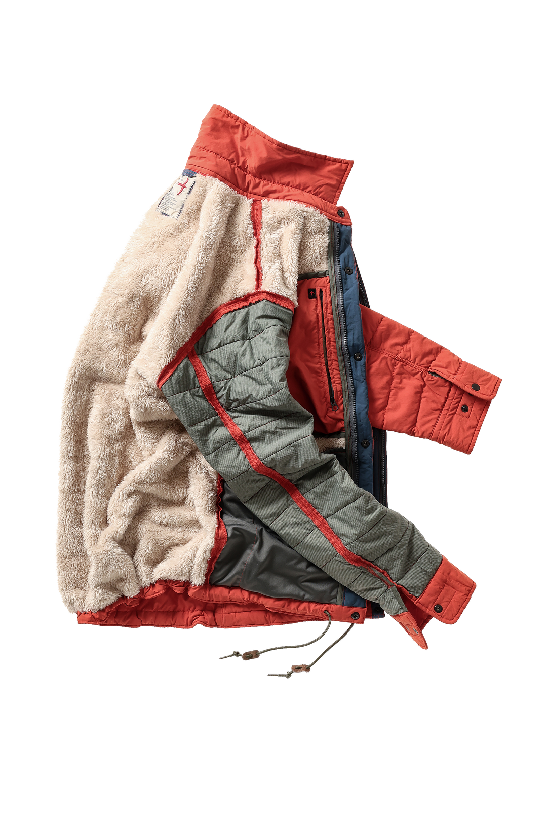 Quilted Superfleece Jacket | Dark Orange