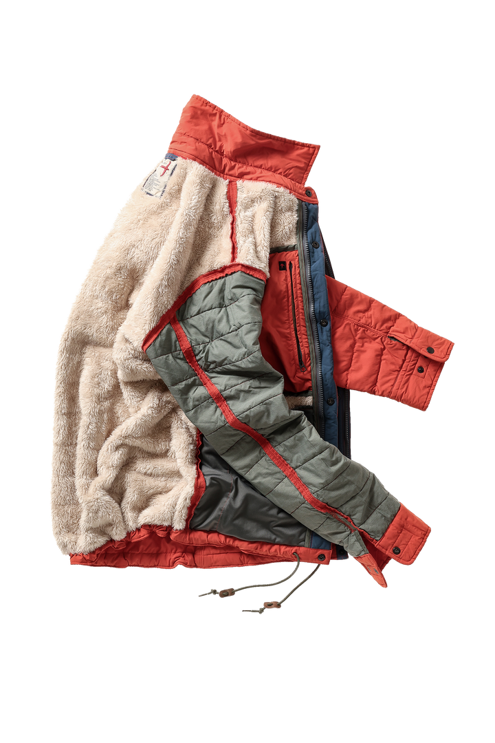 Quilted Superfleece Jacket | Dark Orange
