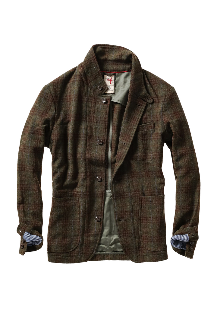 Hertiage Trap Blazer | Loden/Rust District Plaid