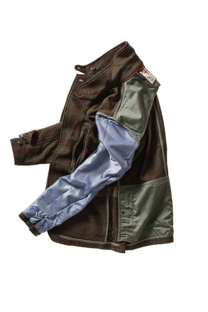 Hertiage Trap Blazer | Loden/Rust District Plaid