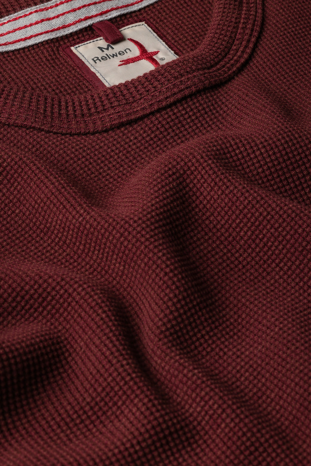 Bi-Waffle Crew | Burgundy