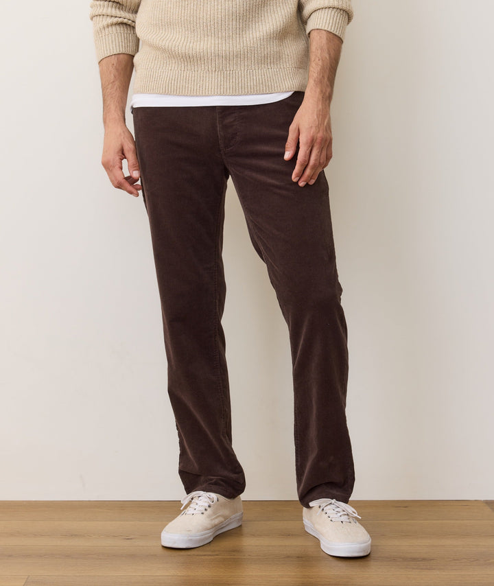 Flex Terry Slim Straight Cords | Dark Brown