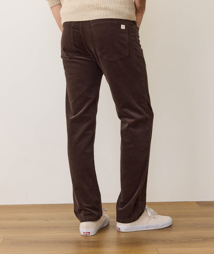 Flex Terry Slim Straight Cords | Dark Brown