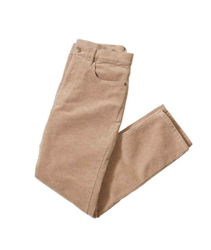 Flex Terry Slim Straight Cords |Taupe