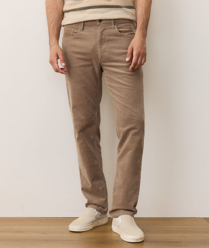 Flex Terry Slim Straight Cords |Taupe