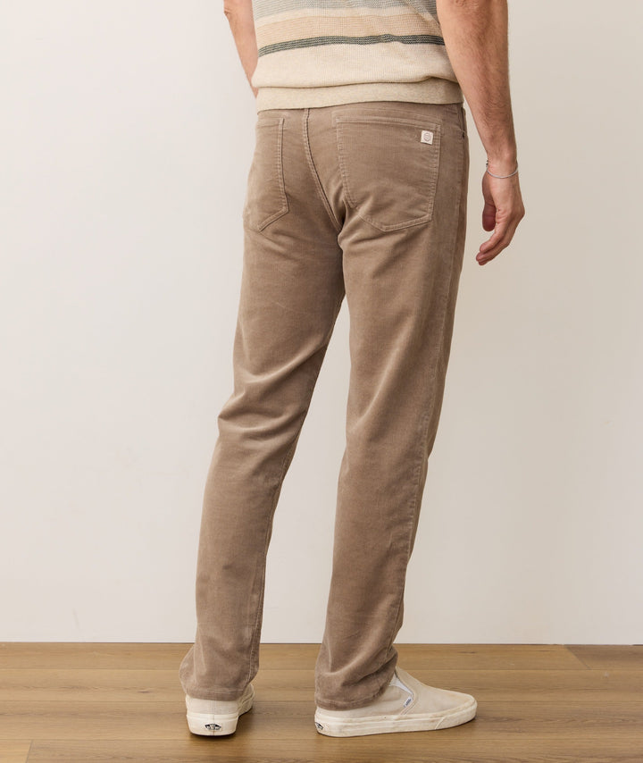 Flex Terry Slim Straight Cords |Taupe