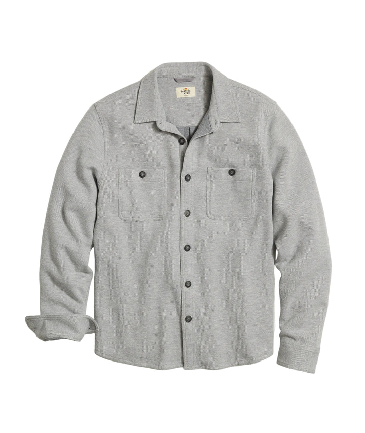 Pacifica Stretch Twill Overshirt | Grey