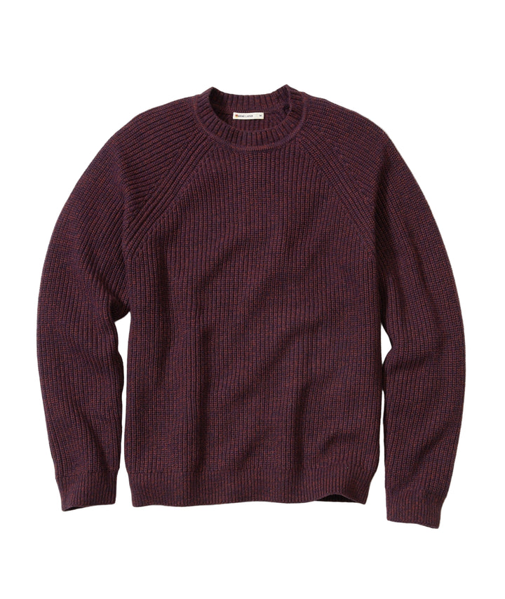Inverness Crew Sweater | Sangria & Veneer