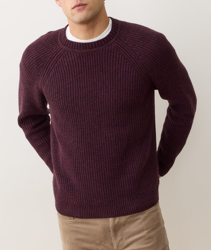 Inverness Crew Sweater | Sangria & Veneer