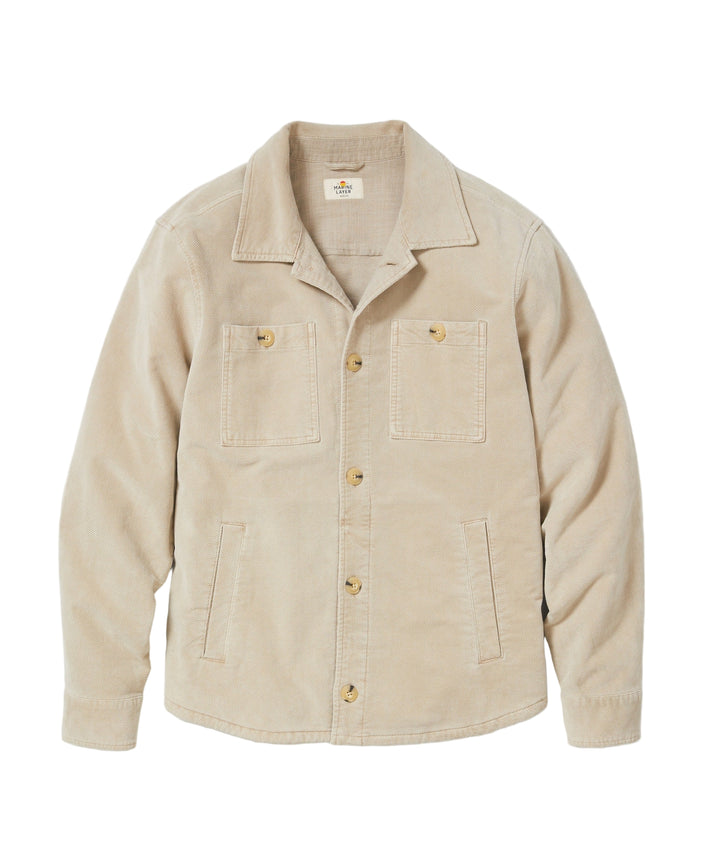 Max Moleskin Overshirt | Taupe