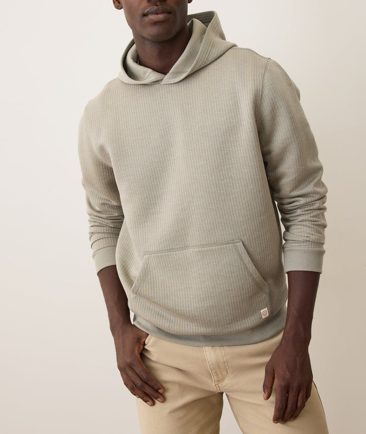 Corbet Quilted Hoodie | Taupe