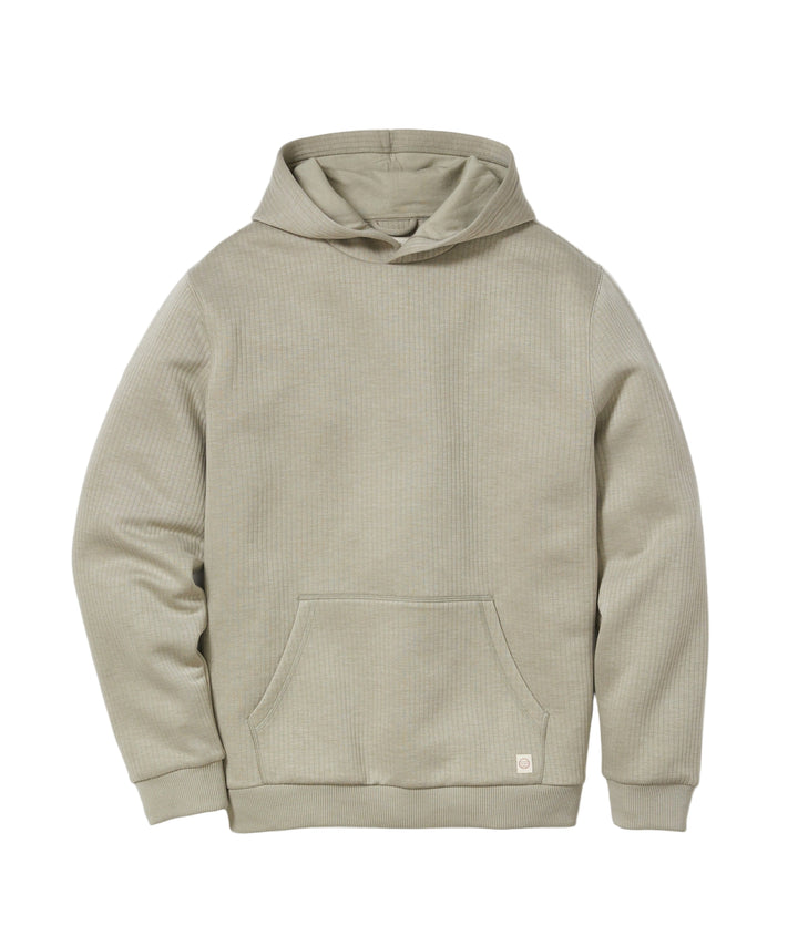 Corbet Quilted Hoodie | Taupe