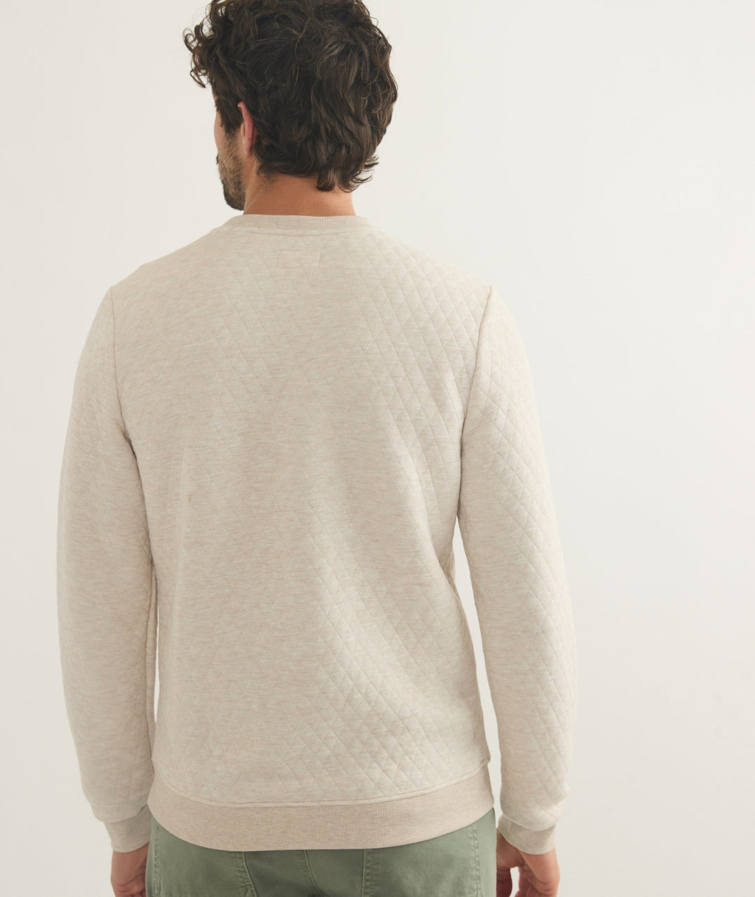 Corbet Quilted Crew | Oat