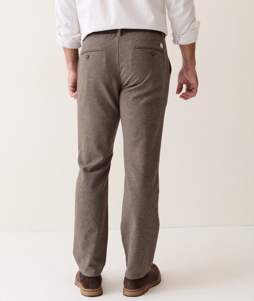 Saturday Houndstooth Chino - Slim Straight | Dark Taupe