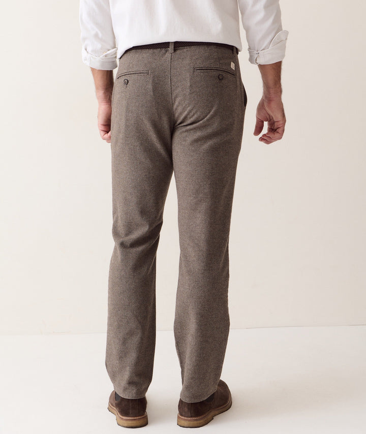 Saturday Houndstooth Chino - Slim Straight | Dark Taupe