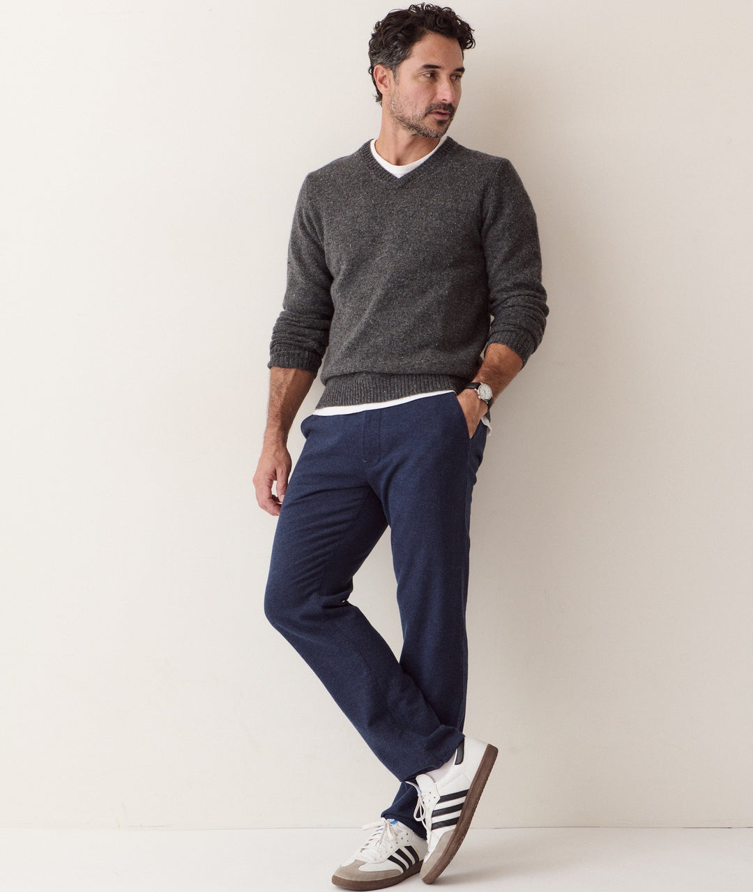 Saturday Houndstooth Chino - Slim Straight | Navy