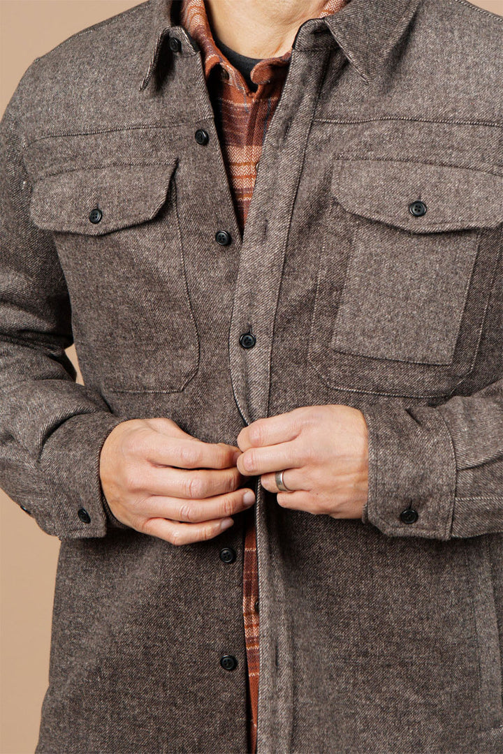 Fielding Shirt Jacket - Walnut Twill