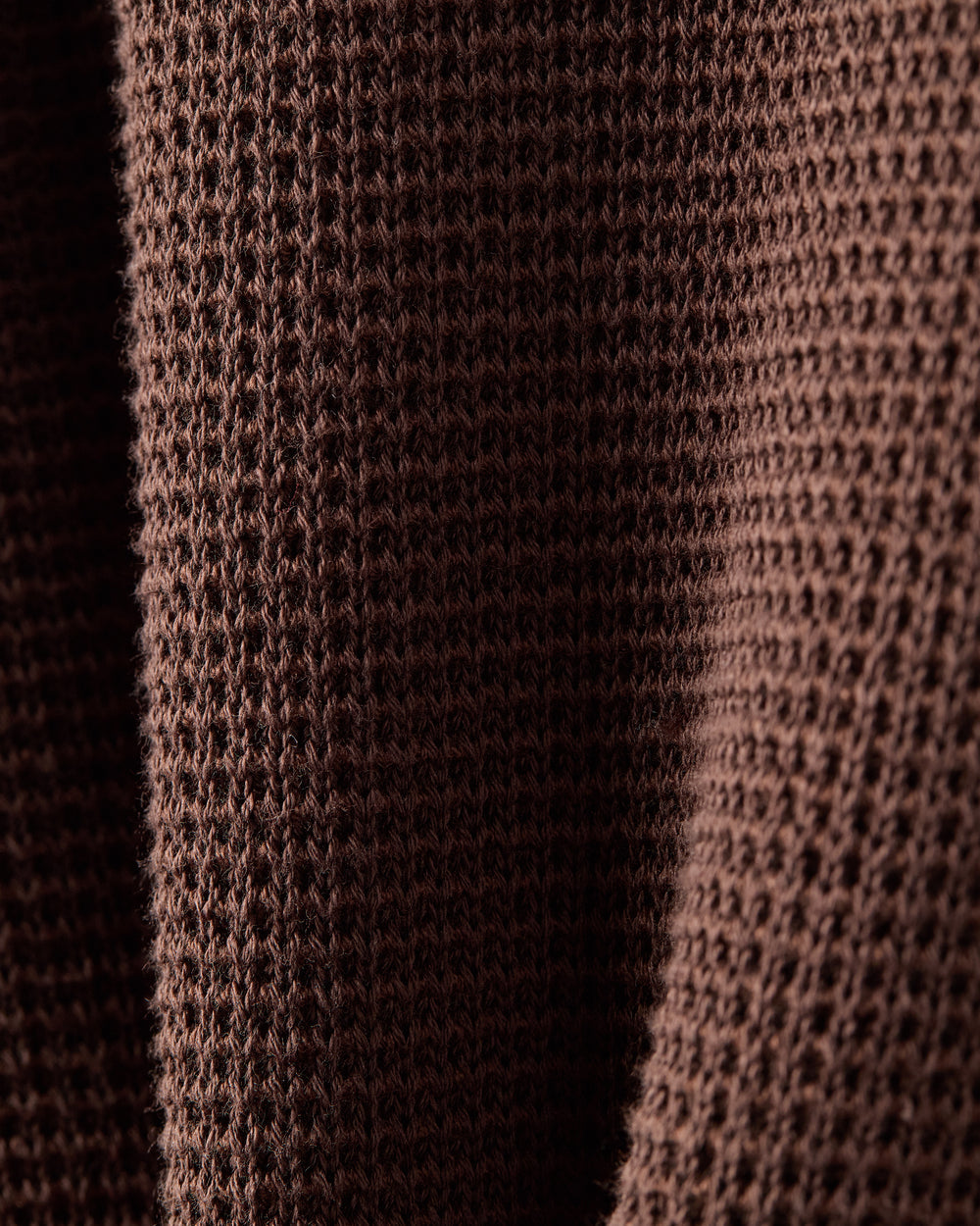 Fine Knit Sweater Hoodie | Ember Brown Heather