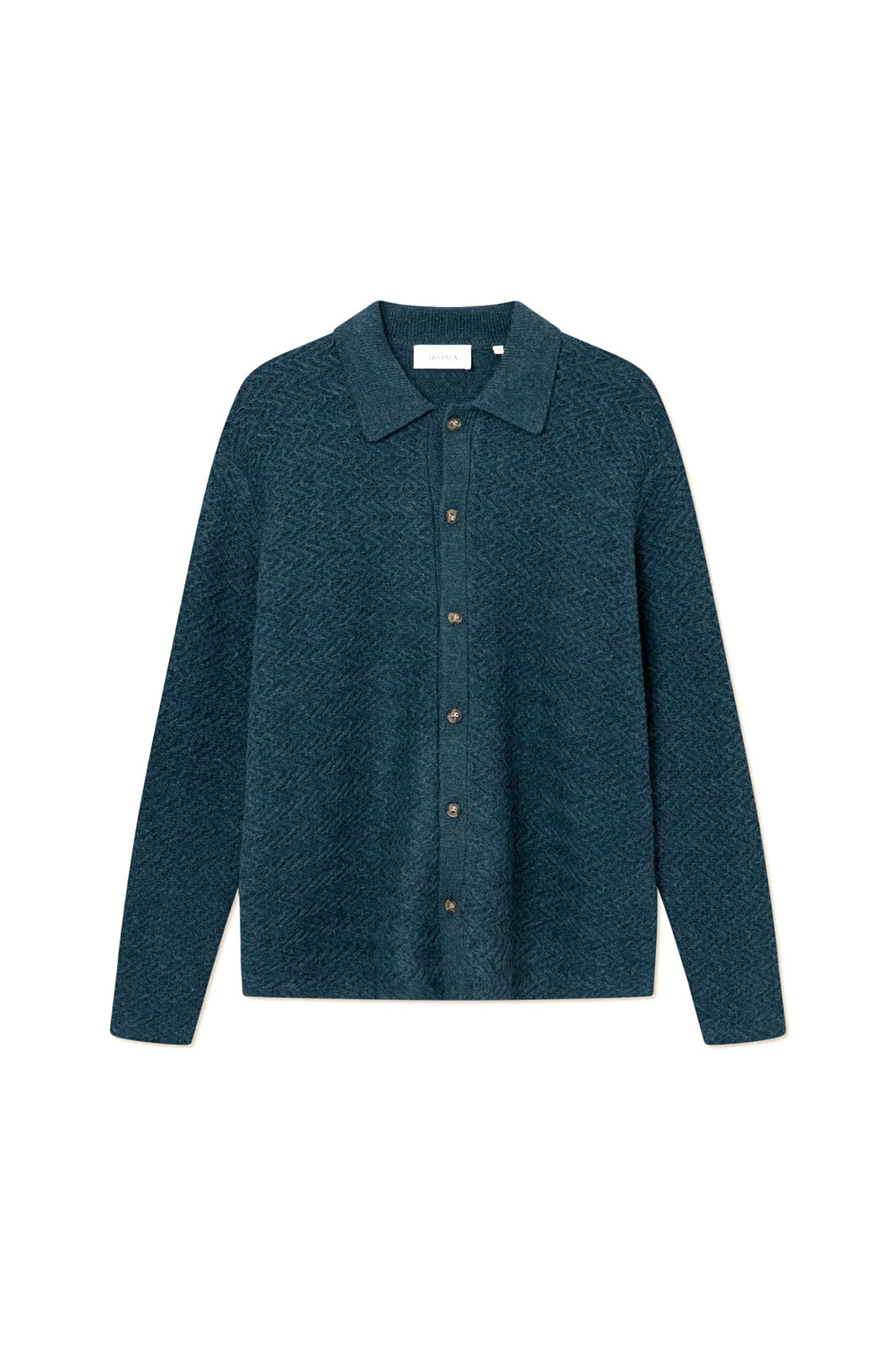 Finnegan Knit Button-Up Shirt - Pine Green