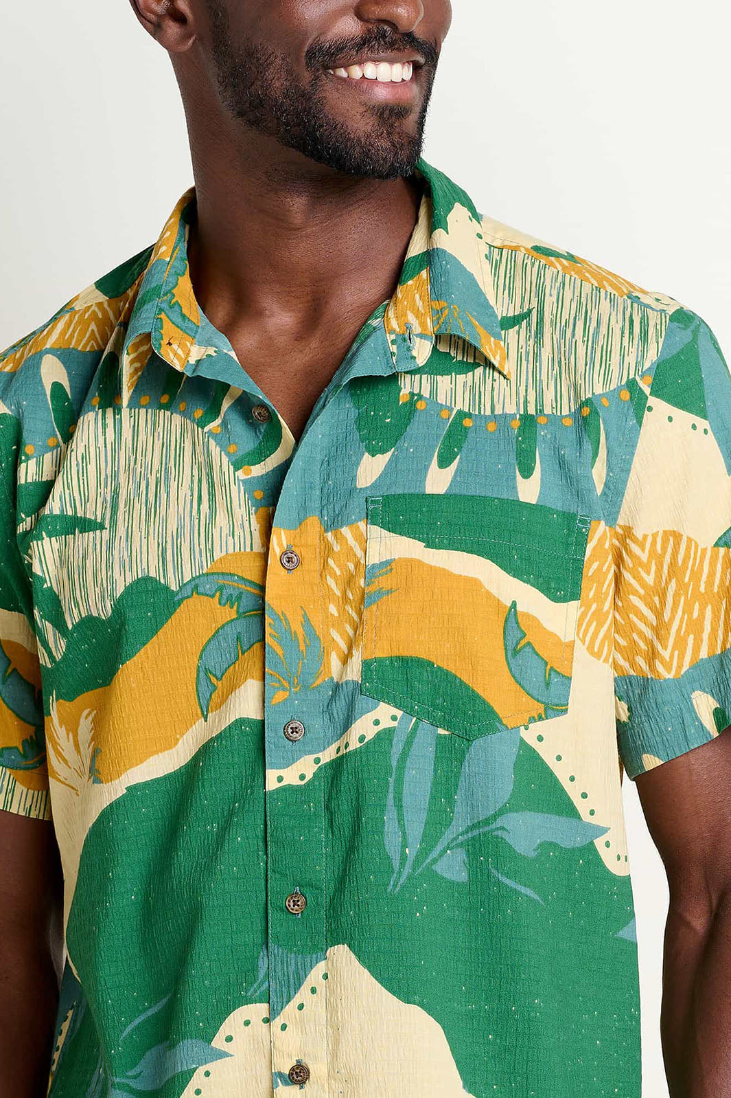 Fletcher Button-Up Shirt - Acorn Scenic Print