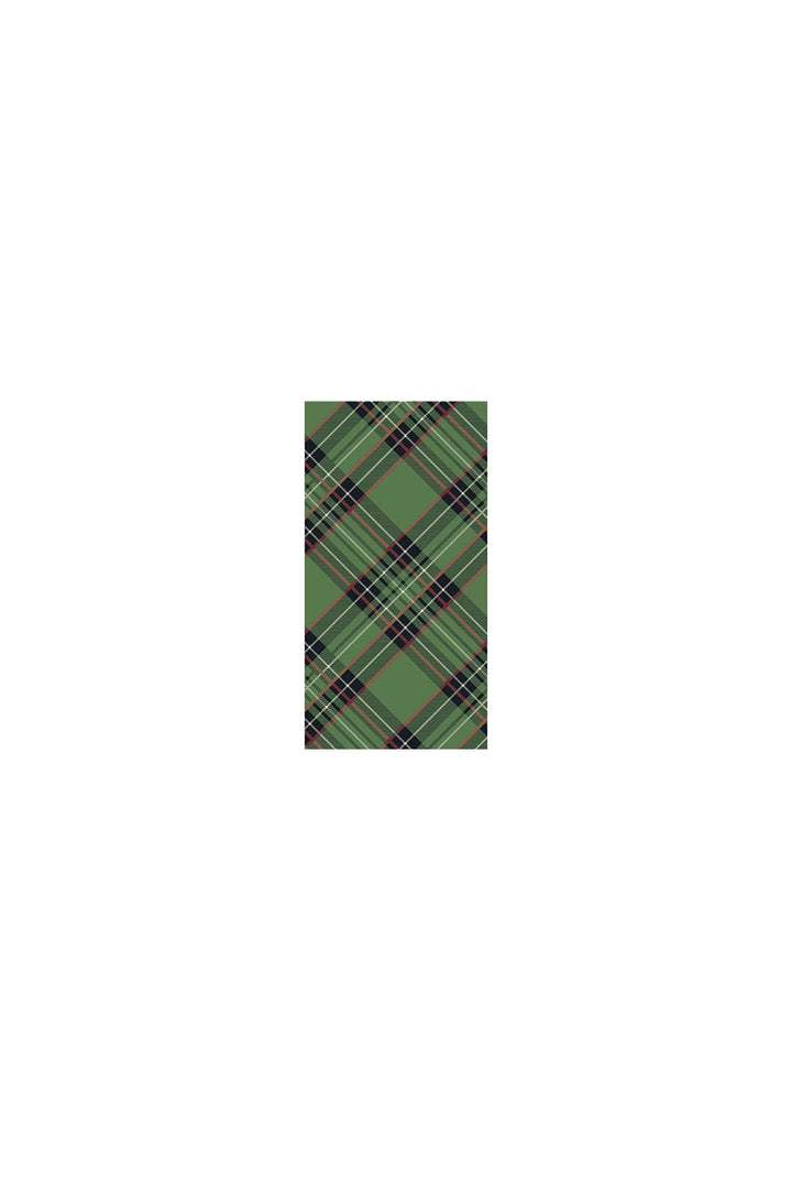 Green Plaid Guest Napkin, 16 Pack