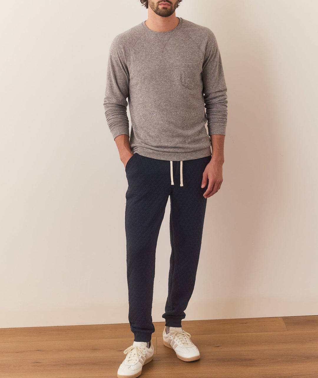 Corbet Quilted Jogger | Navy