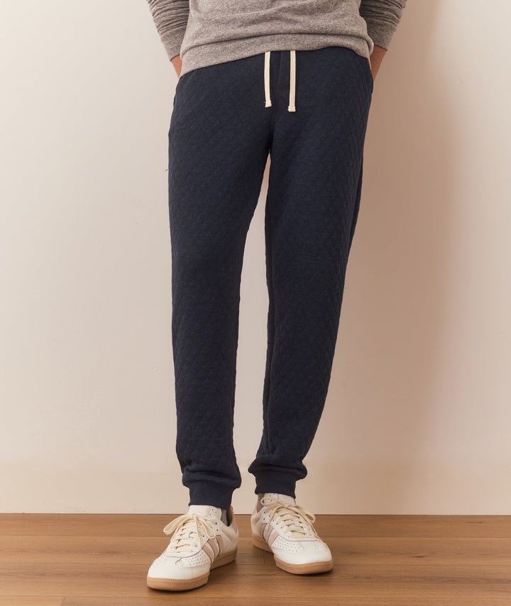 Corbet Quilted Jogger | Navy