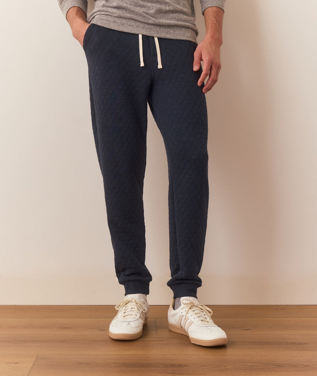 Corbet Quilted Jogger | Navy