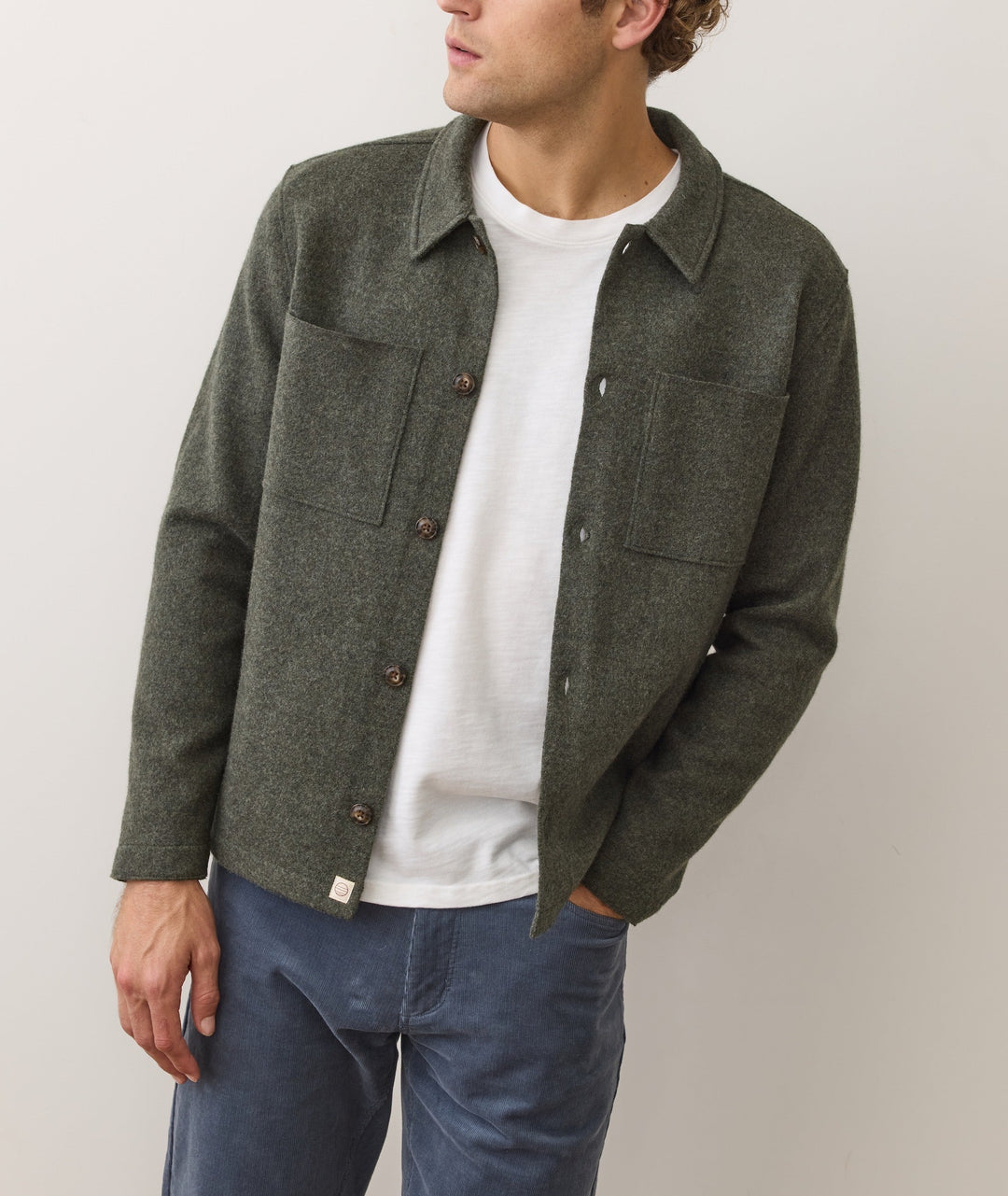 Mendocino Wool Overshirt | Olive