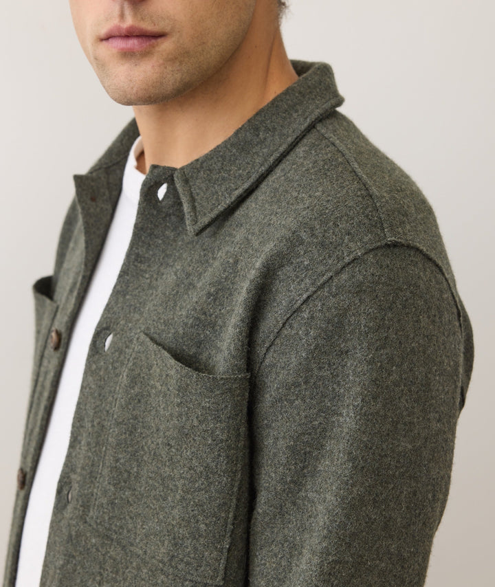 Mendocino Wool Overshirt | Olive