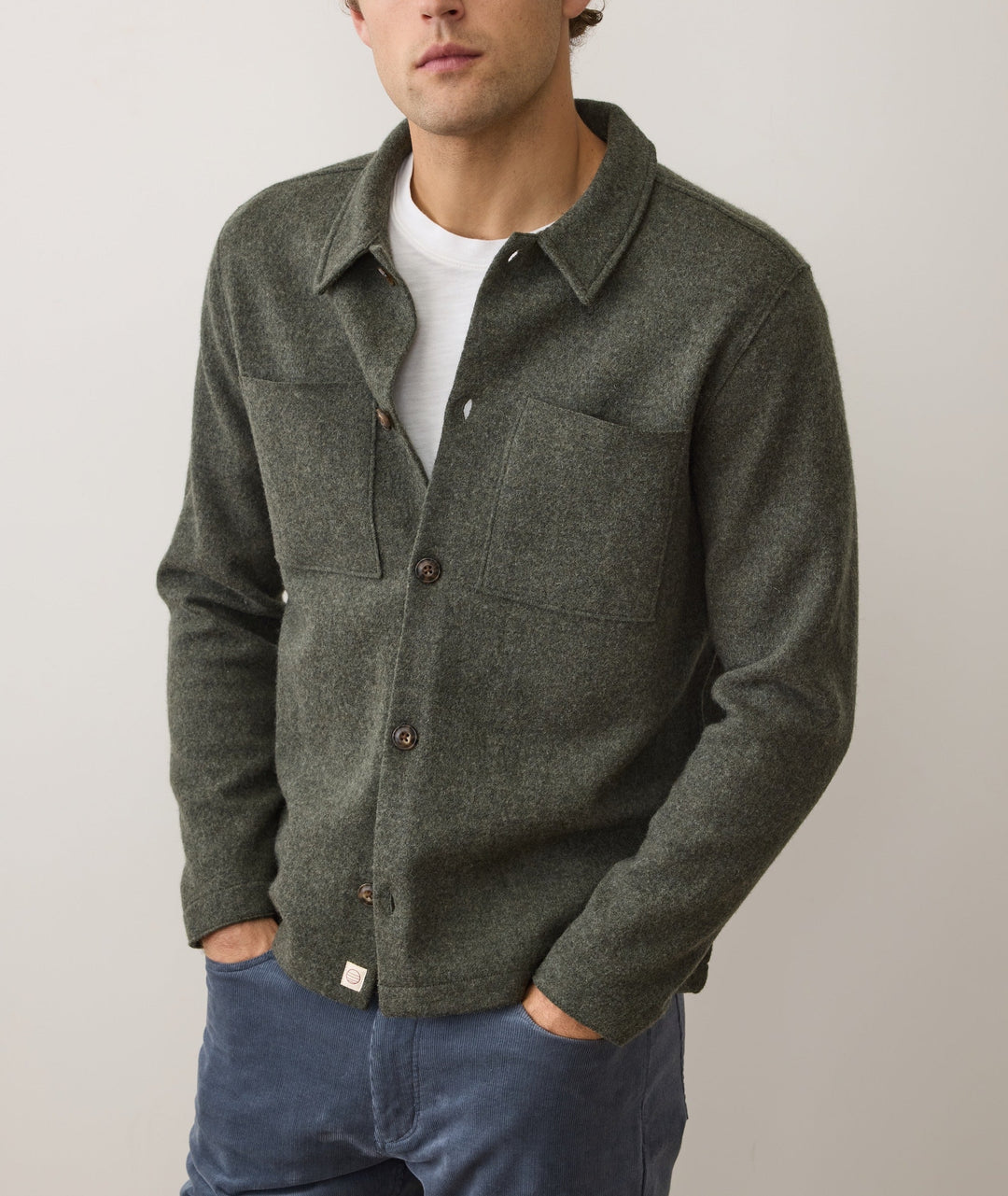 Mendocino Wool Overshirt | Olive
