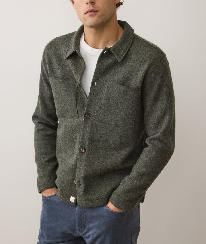 Mendocino Wool Overshirt | Olive