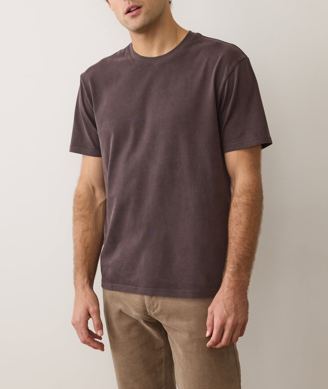 Luxe Jersey Relaxed Tee | Coffee