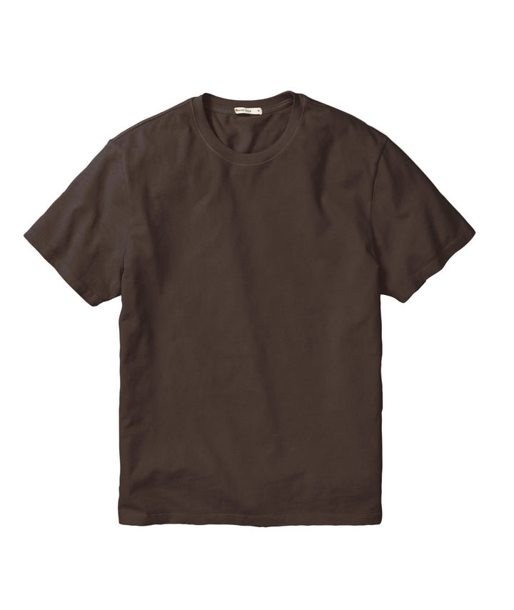 Luxe Jersey Relaxed Tee | Coffee