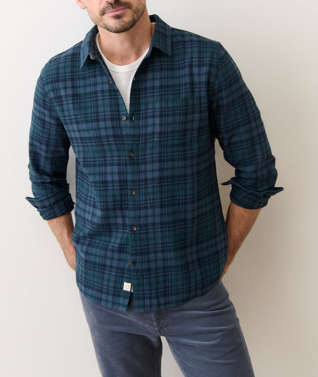 Tahoe Flannel Shirt | Green/Navy