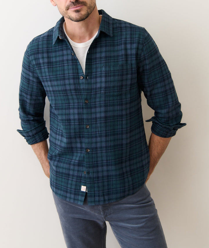 Tahoe Flannel Shirt | Green/Navy
