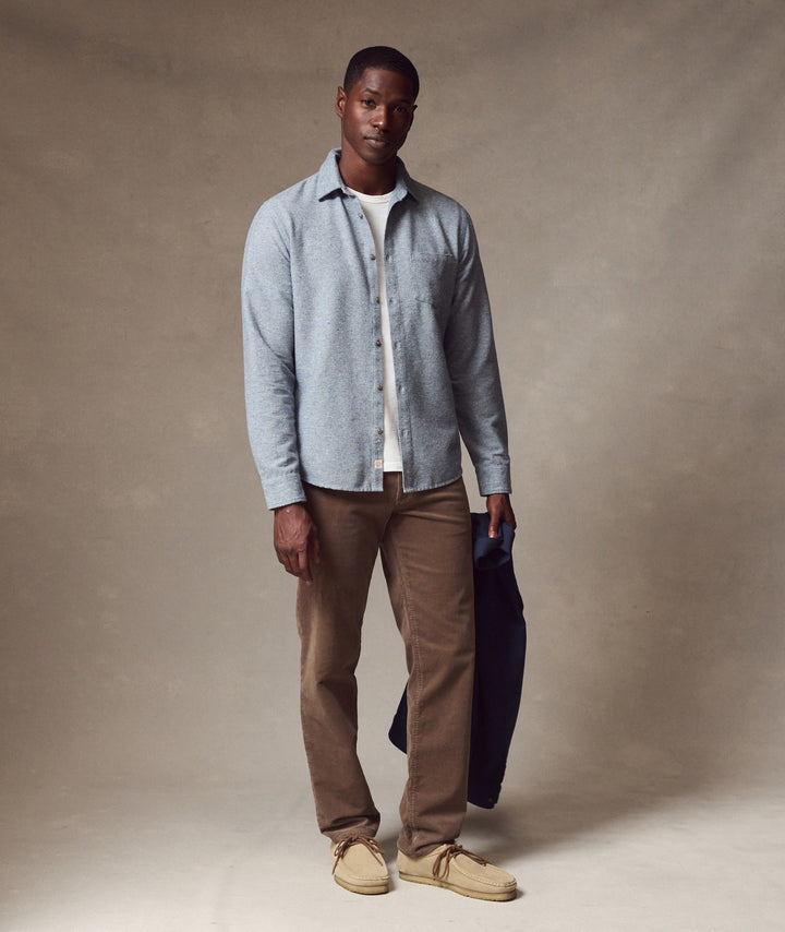 Tahoe Flannel Shirt | Light Blue Donegal