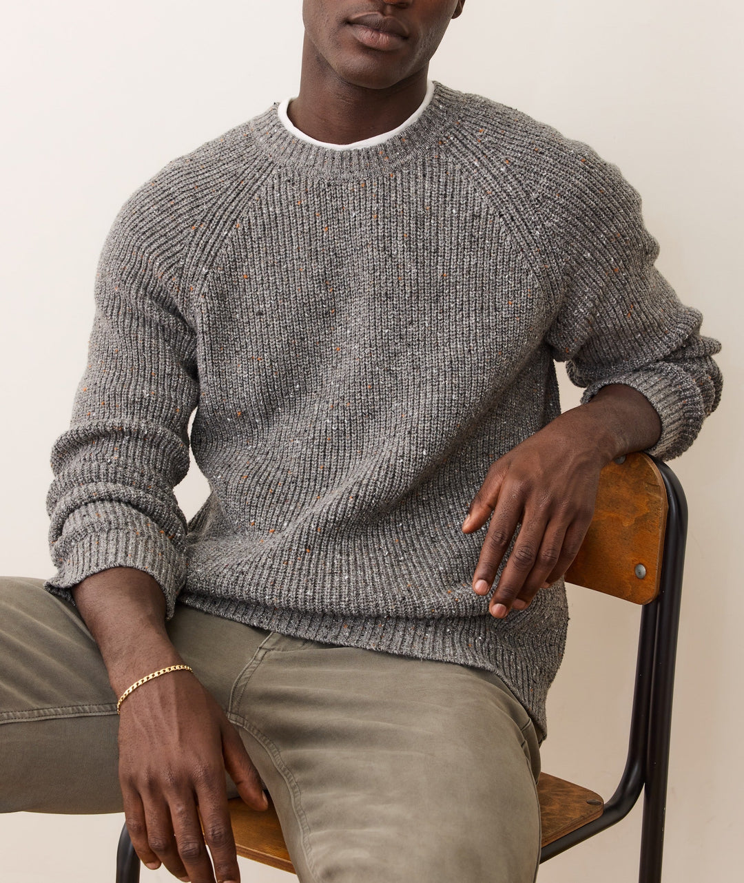 Inverness Crew Sweater | Grey