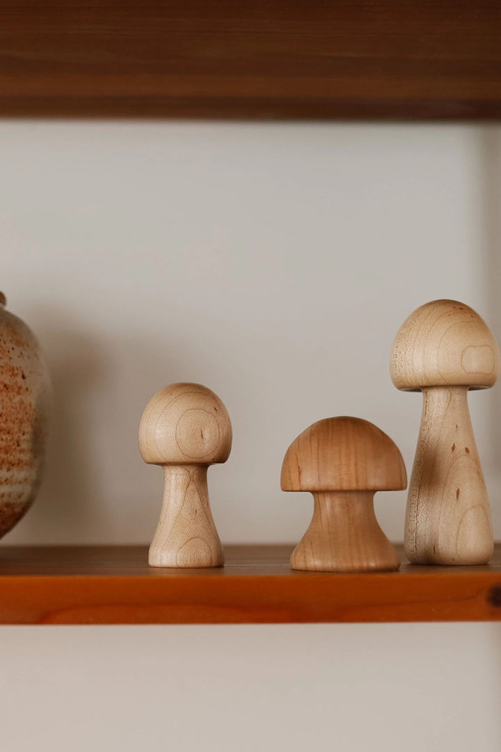 Hand-Turned Woodland Mushrooms