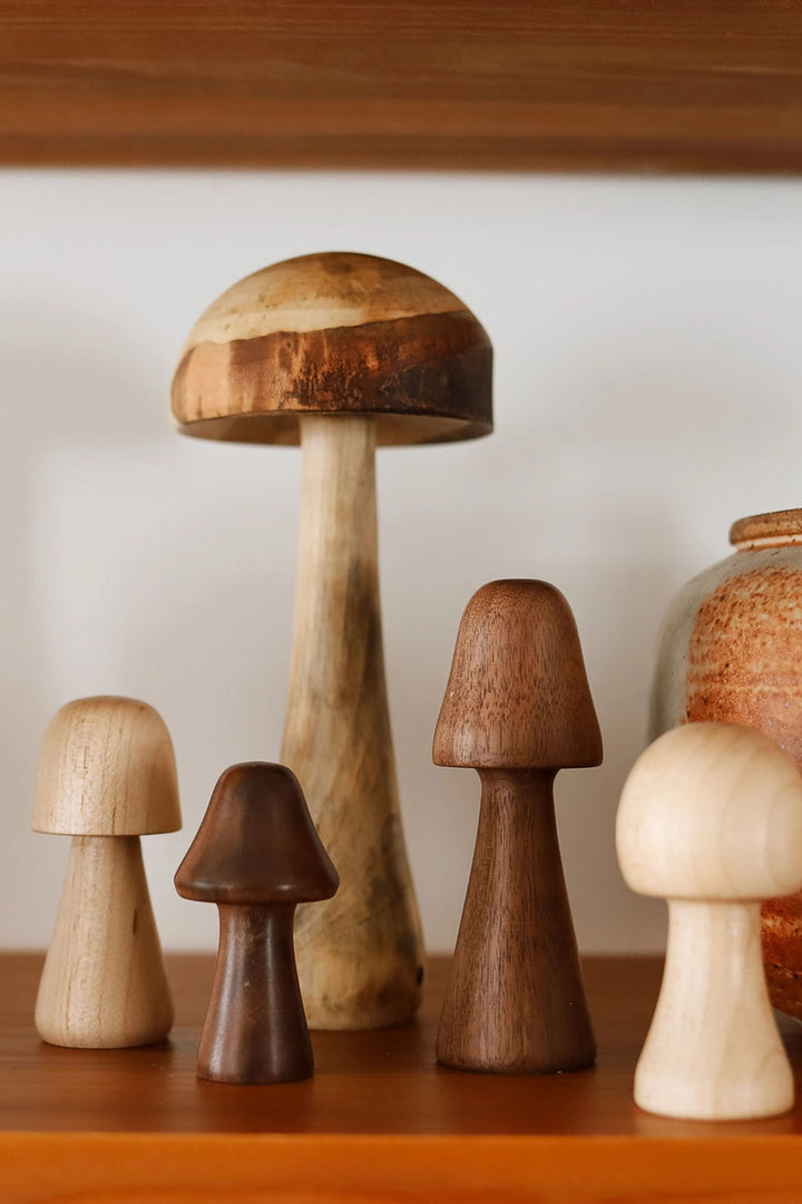 Hand-Turned Woodland Mushrooms