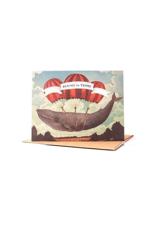 Hang In There (Whale) Card