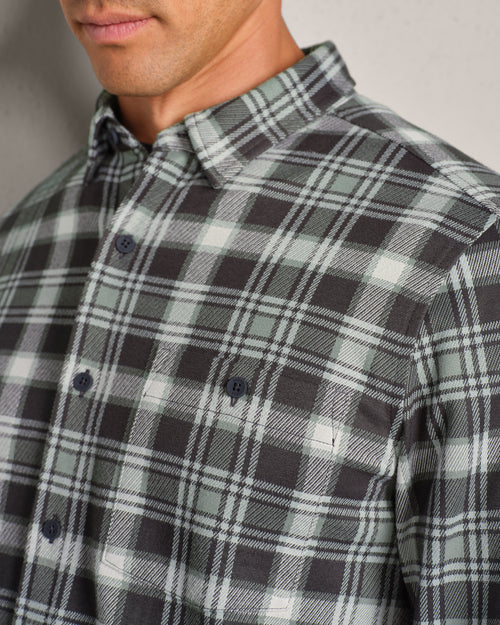 Hardy Flannel Shirt | Pine Gray Plaid