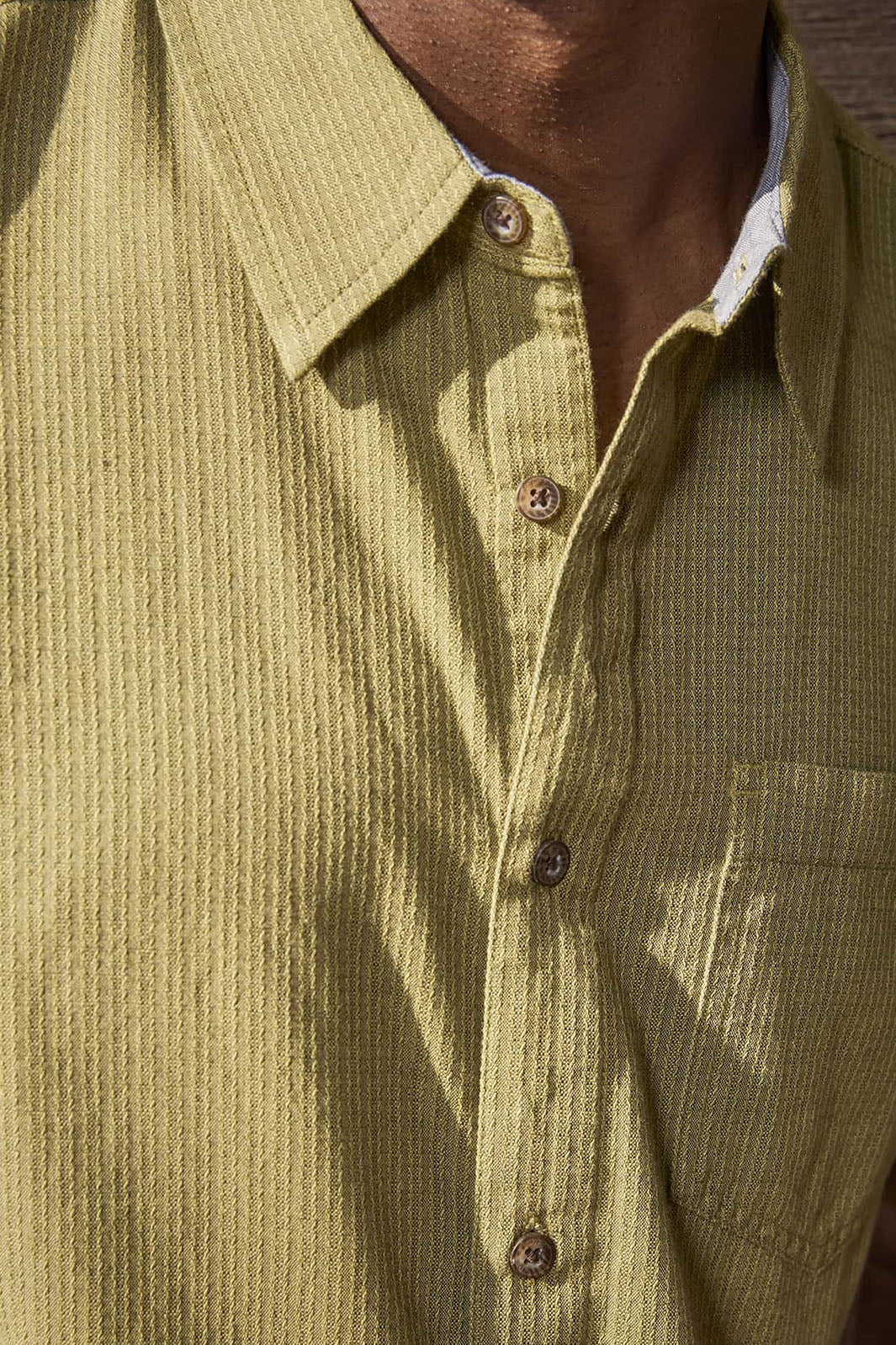 Harris Button-Up Shirt - Green Olive